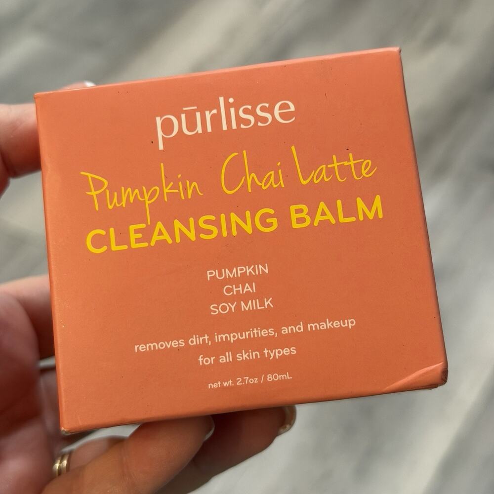 NEW SEALED Reg Sz-$36.00 Purlisse Pumpkin Chai Latte Cleansing Balm 3.4 Ounce